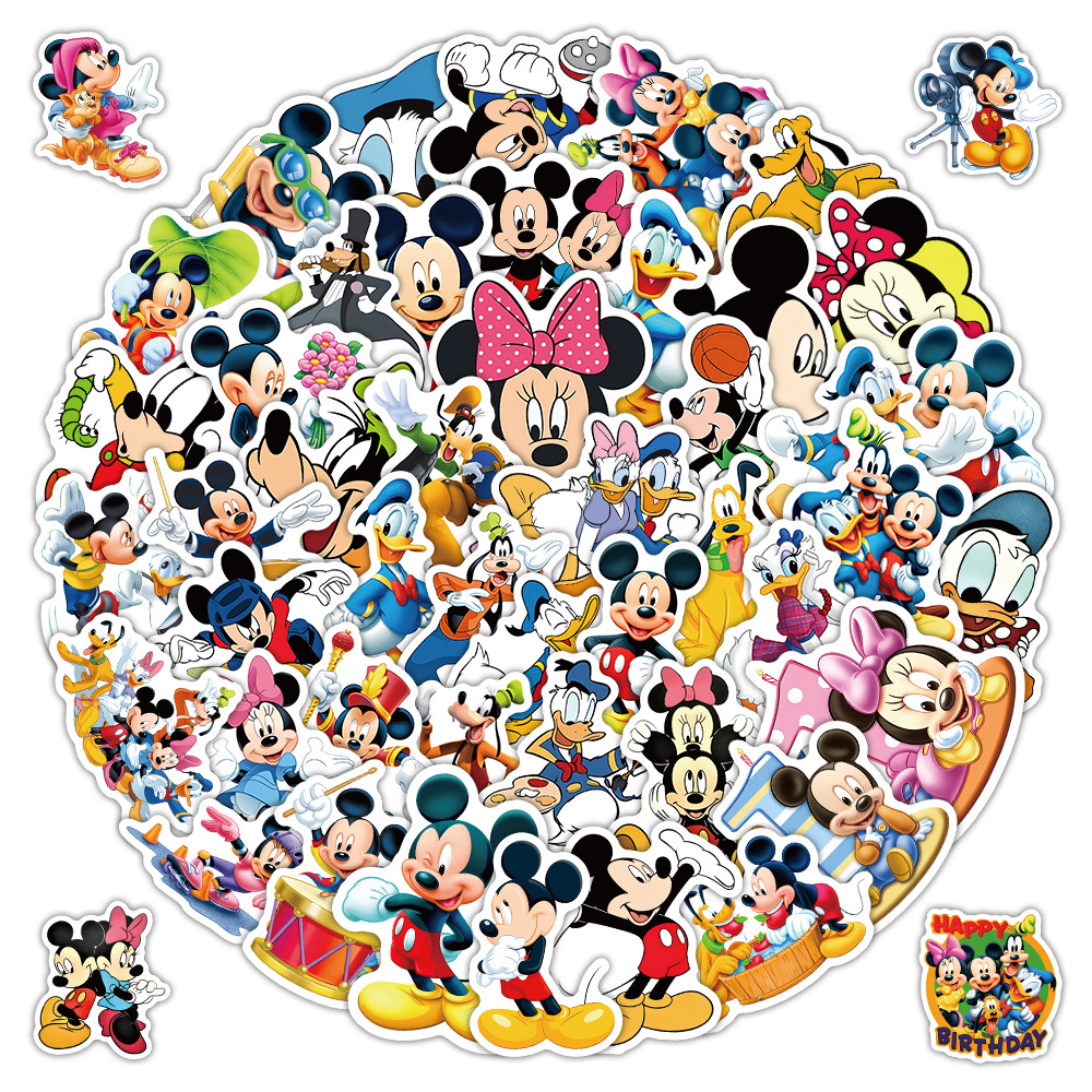 Memo Pad Sticky - 52PCS Disney Classic Anime Mickey Mouse