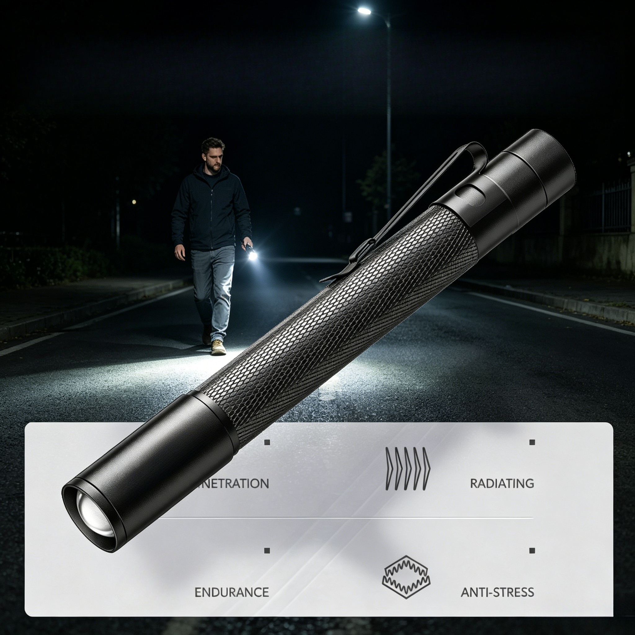 Stationery Supply - Aluminum Alloy Mini LED Pen Flashlight