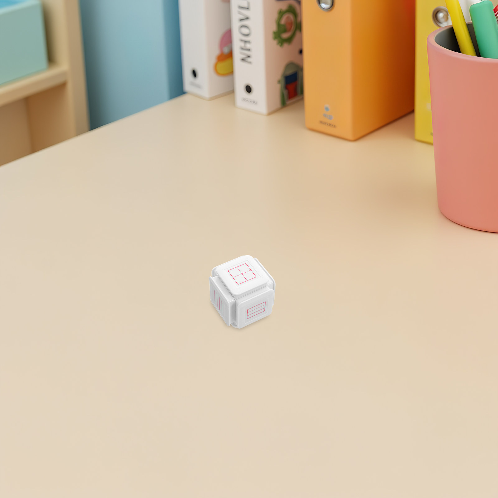 Self Inking Stamp - Six-Sided Handwriting Stamp Self-Inking Classroom Teaching
