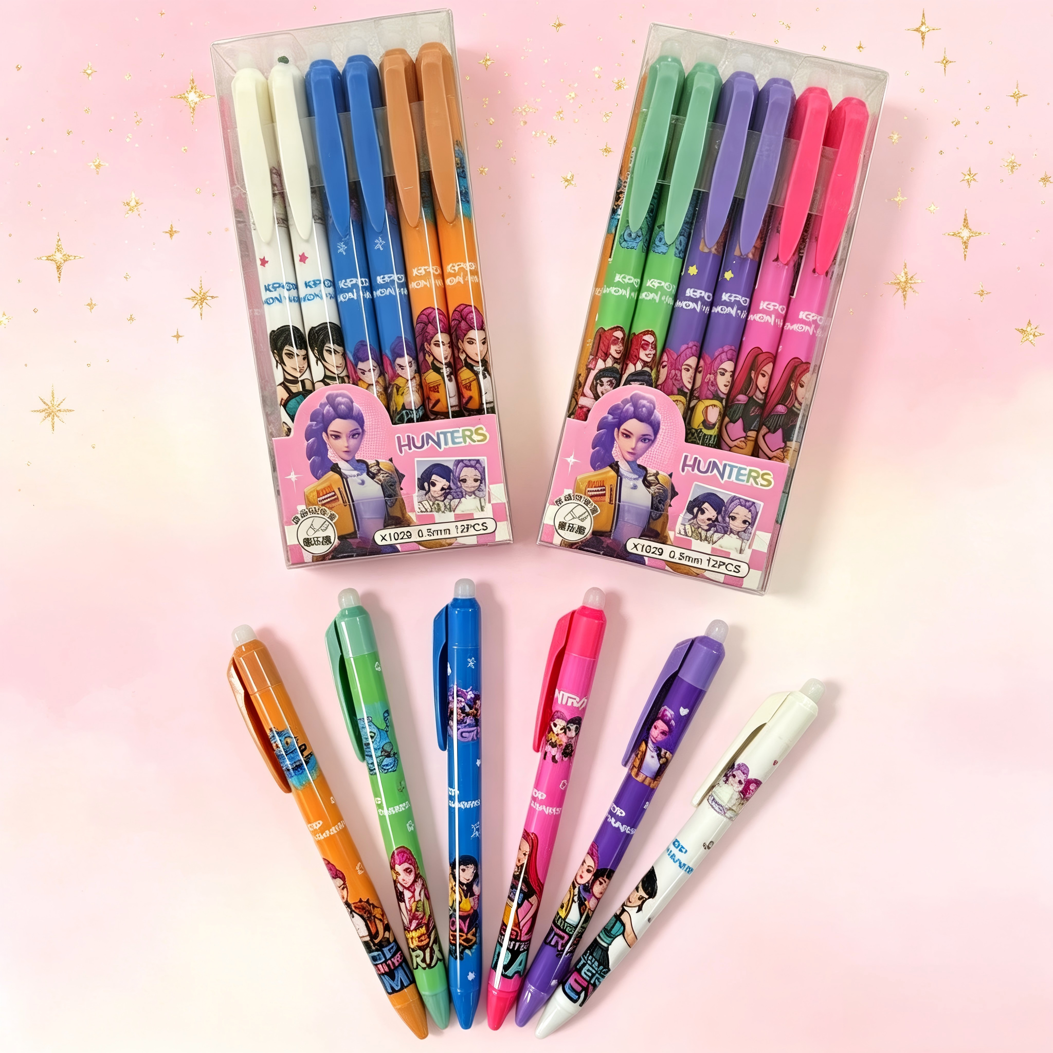 Is Stationery Office Supply - Cartoon Erasable Gel Pens Cute Kpop