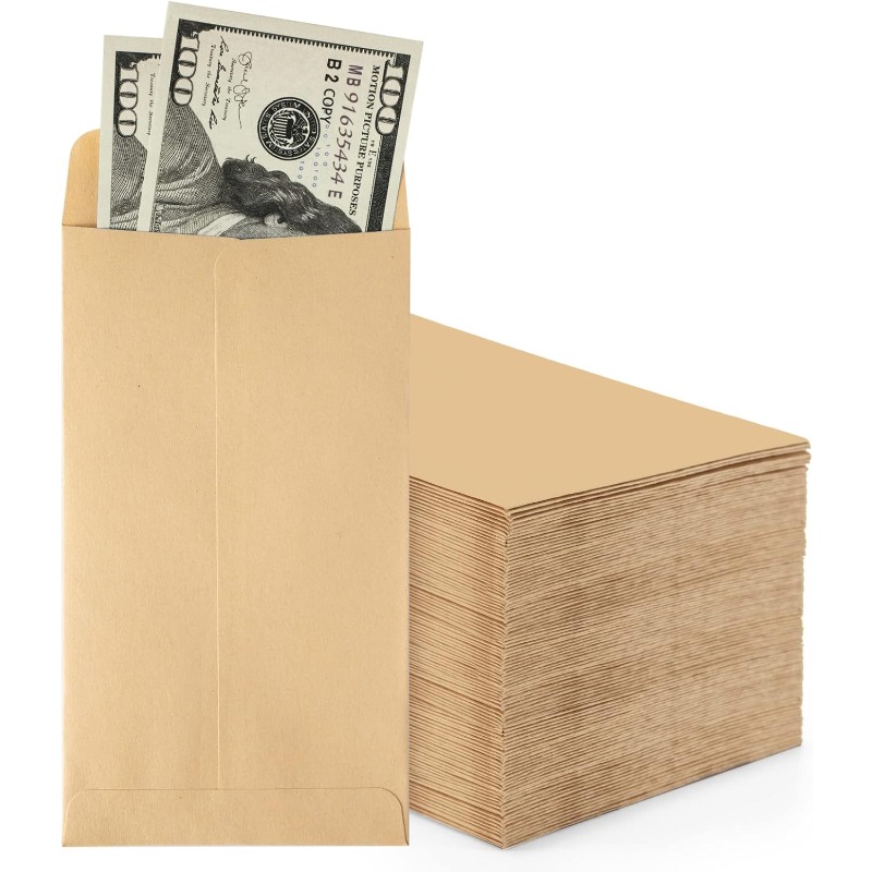 50Pcs Cash Envelopes Money Con - Letter Envelope Kraft ulasan dan harga