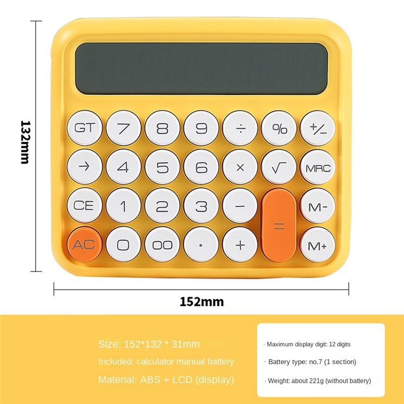 AB30 12 Digits Square Calculat - Stationery Office ulasan dan harga