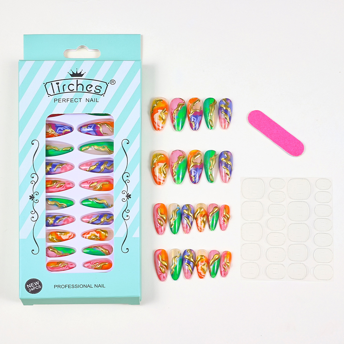 Press on Nails Almond Shaped M - Glue Stick Pack ulasan dan harga