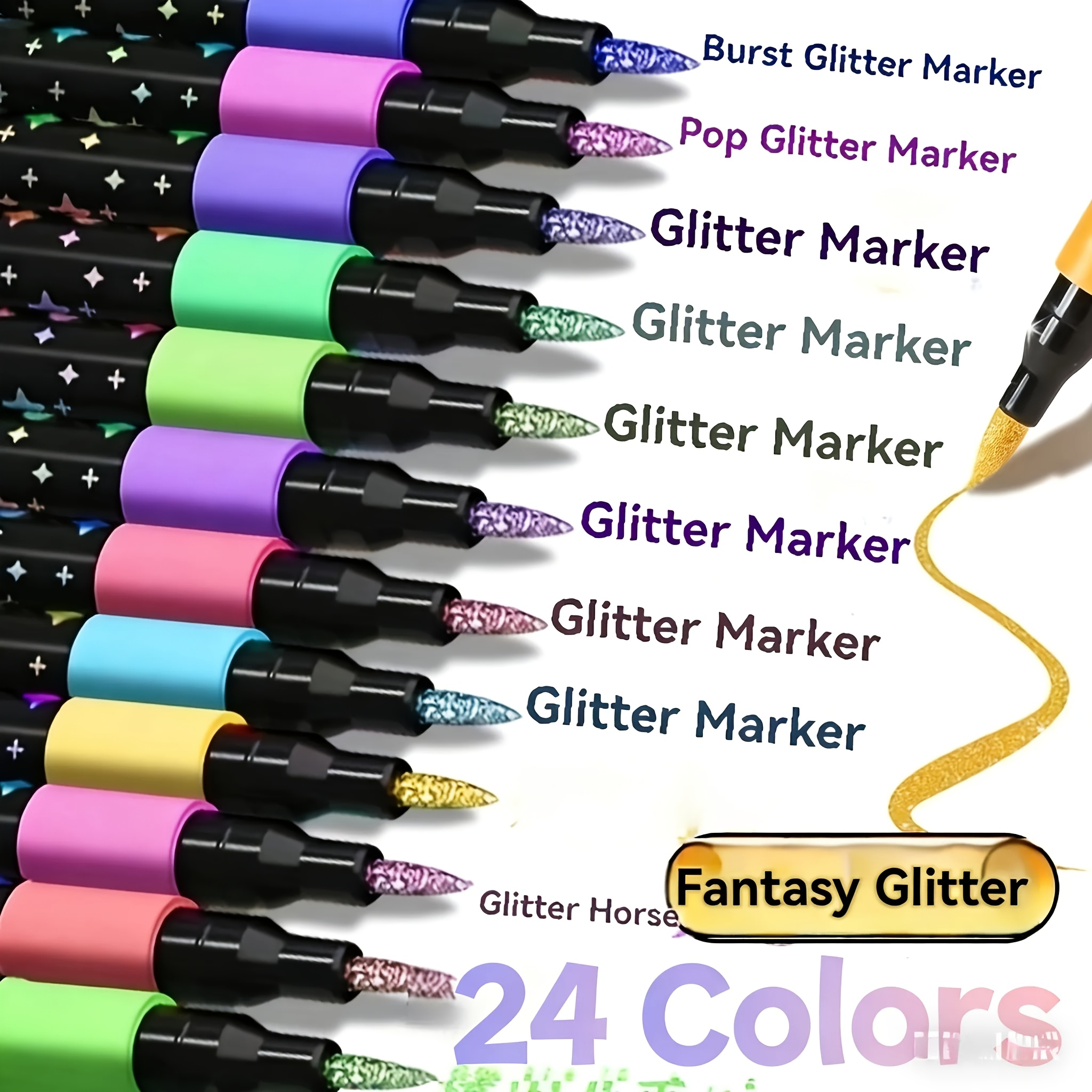 24/48 Color Double-Ended Glitt - Gel Ink Pen Set ulasan dan harga