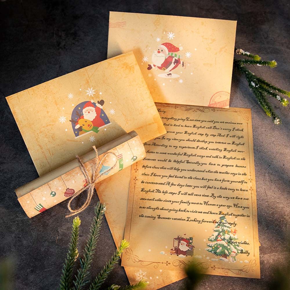 Party Vintage Greeting Card Sa - Letter Envelope Kraft ulasan dan harga
