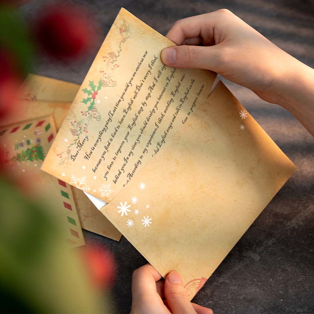 Party Vintage Greeting Card Sa - Letter Envelope Kraft ulasan dan harga