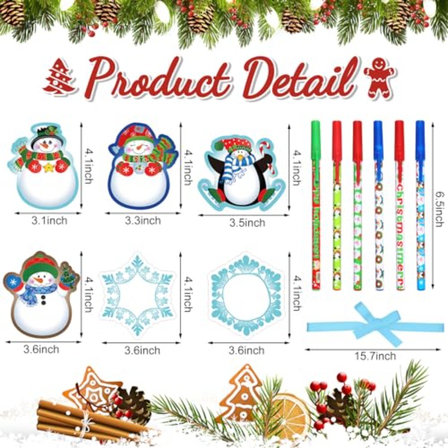 72 Pcs Christmas Notepads with - Memo Pad Sticky ulasan dan harga