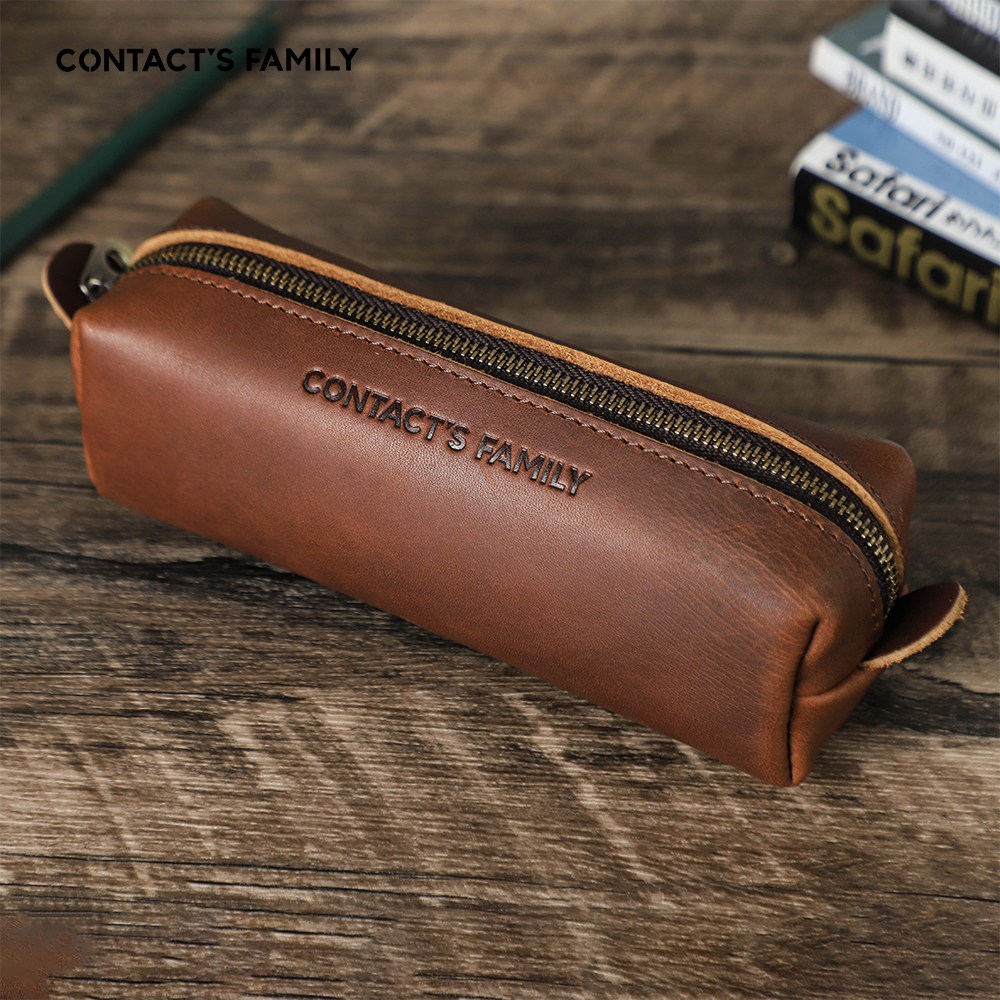 Retro Leather Pencil Case High - Stationery Supplies Business ulasan dan harga