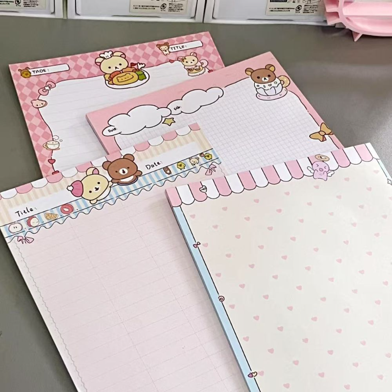 Cute Rilakkuma B5 Notebook Set - Stationery Office Items List ulasan dan harga