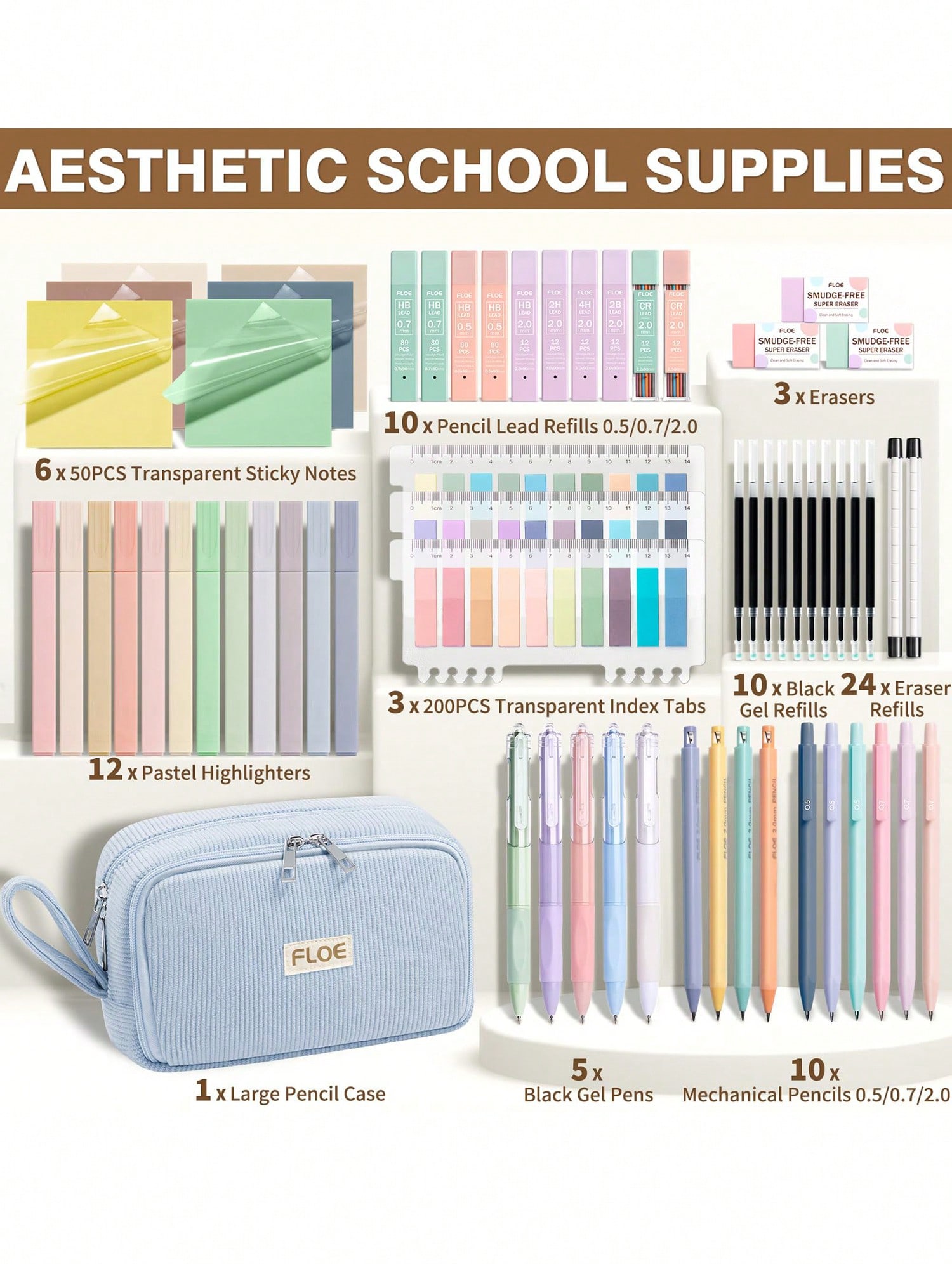 62PCS Large Capacity Pencil Po - Gel Ink Pen Set ulasan dan harga