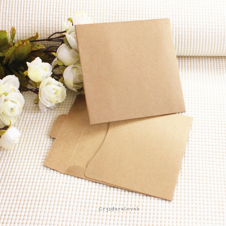 50/100Pcs Brown Vintage Kraft  - Letter Envelope Kraft ulasan dan harga