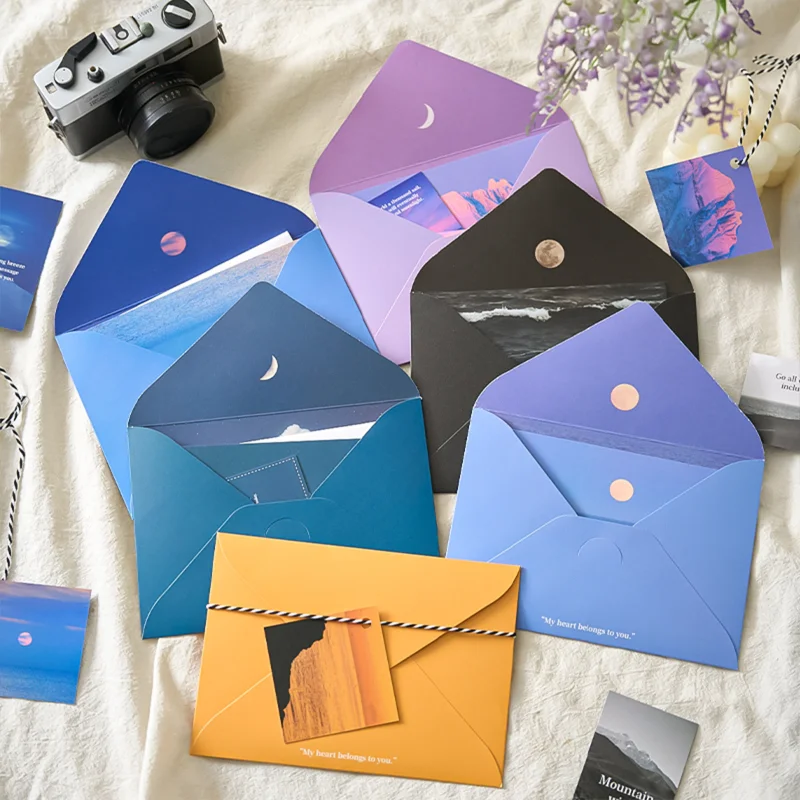 Wind Moon Letter Paper Set Cre - Letter Envelope Kraft ulasan dan harga