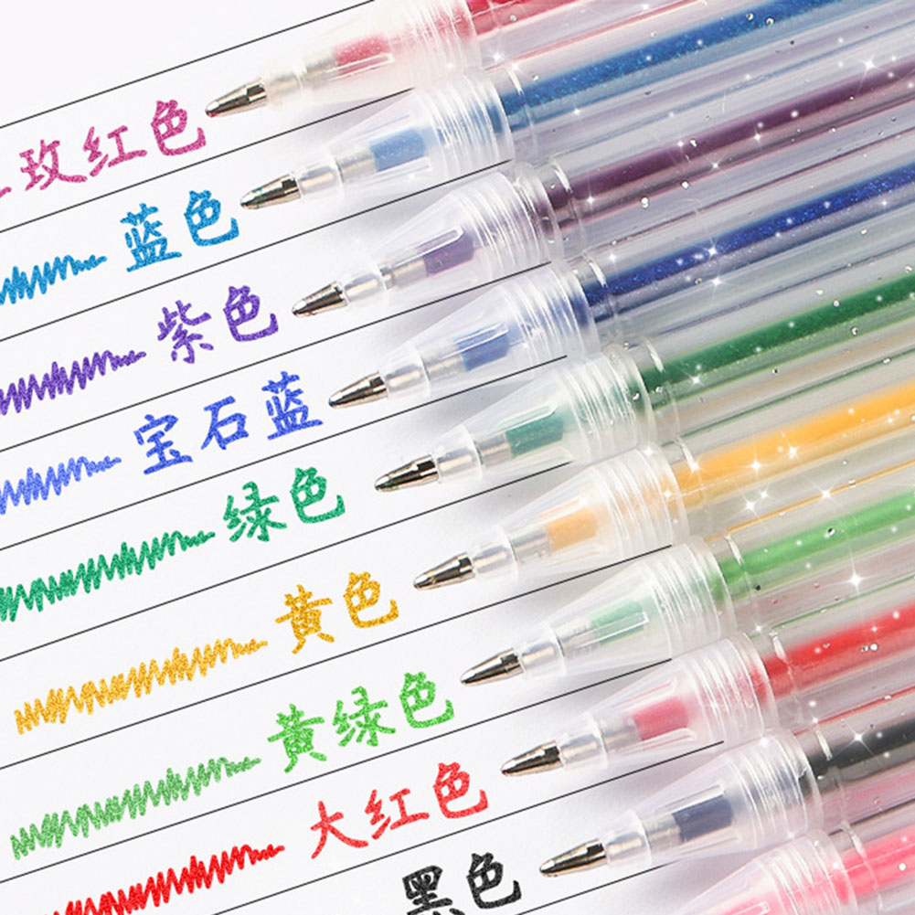 Glitter Gel Pen Set,8-48 Color - Gel Ink Pen Set ulasan dan harga