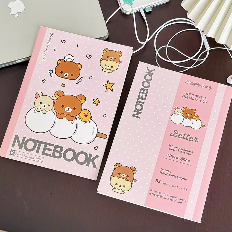 New Retro Cute Rilakkuma B5 Si - Stationery Office ulasan dan harga