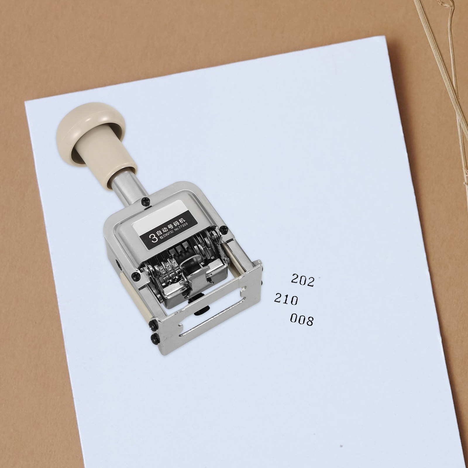 Automatic Number Stamp Portabl - Self Inking Stamp ulasan dan harga
