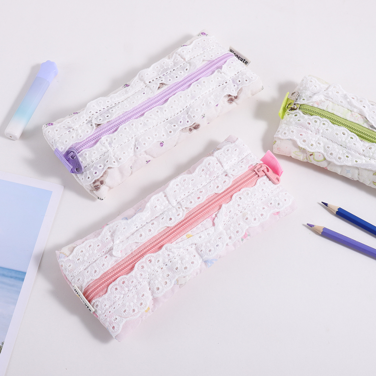 1 pc embroidered lace pencil b - Stationery Office And School Supply Stores ulasan dan harga