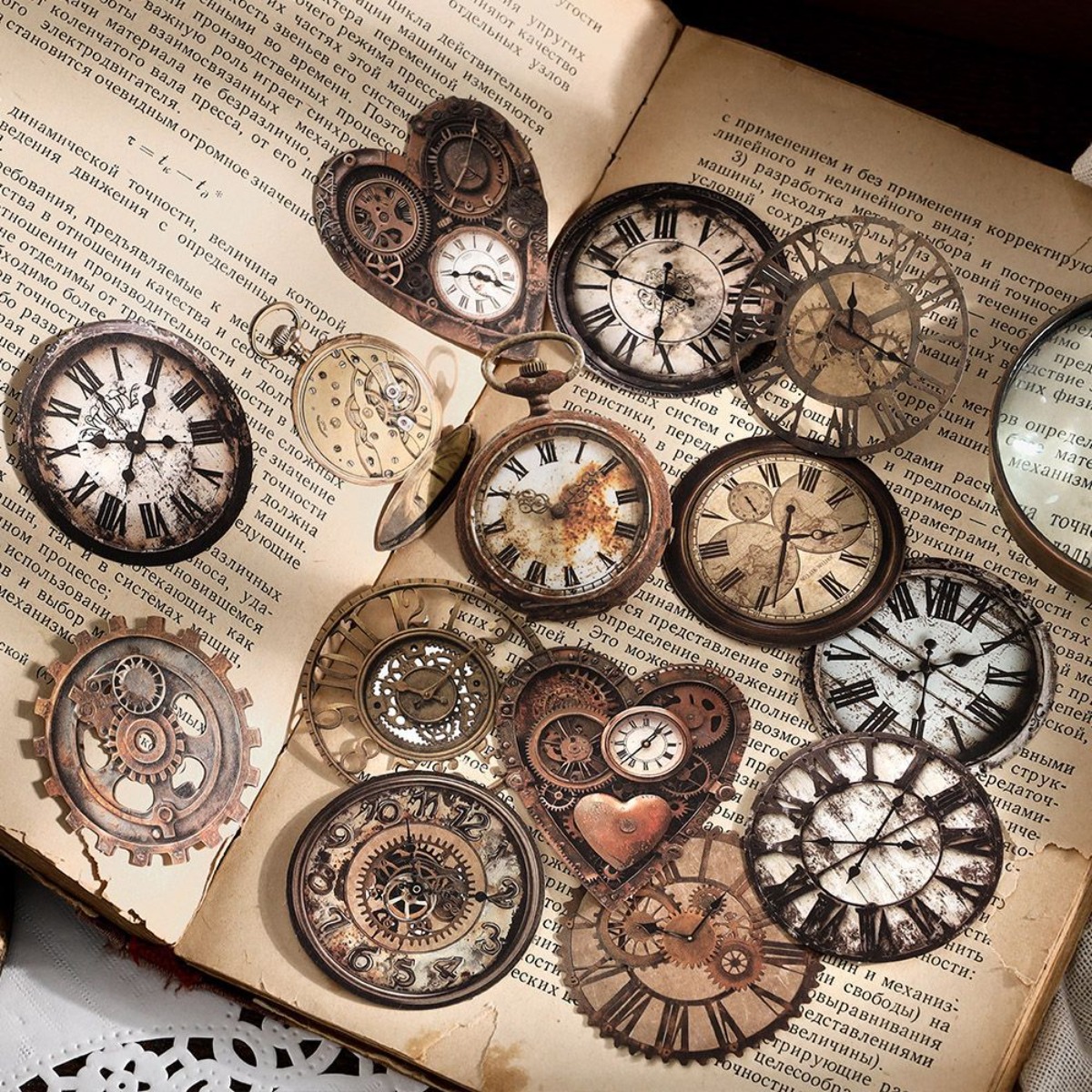 Vintage Nostalgic Gear Frame D - Stationery Supplies Business ulasan dan harga