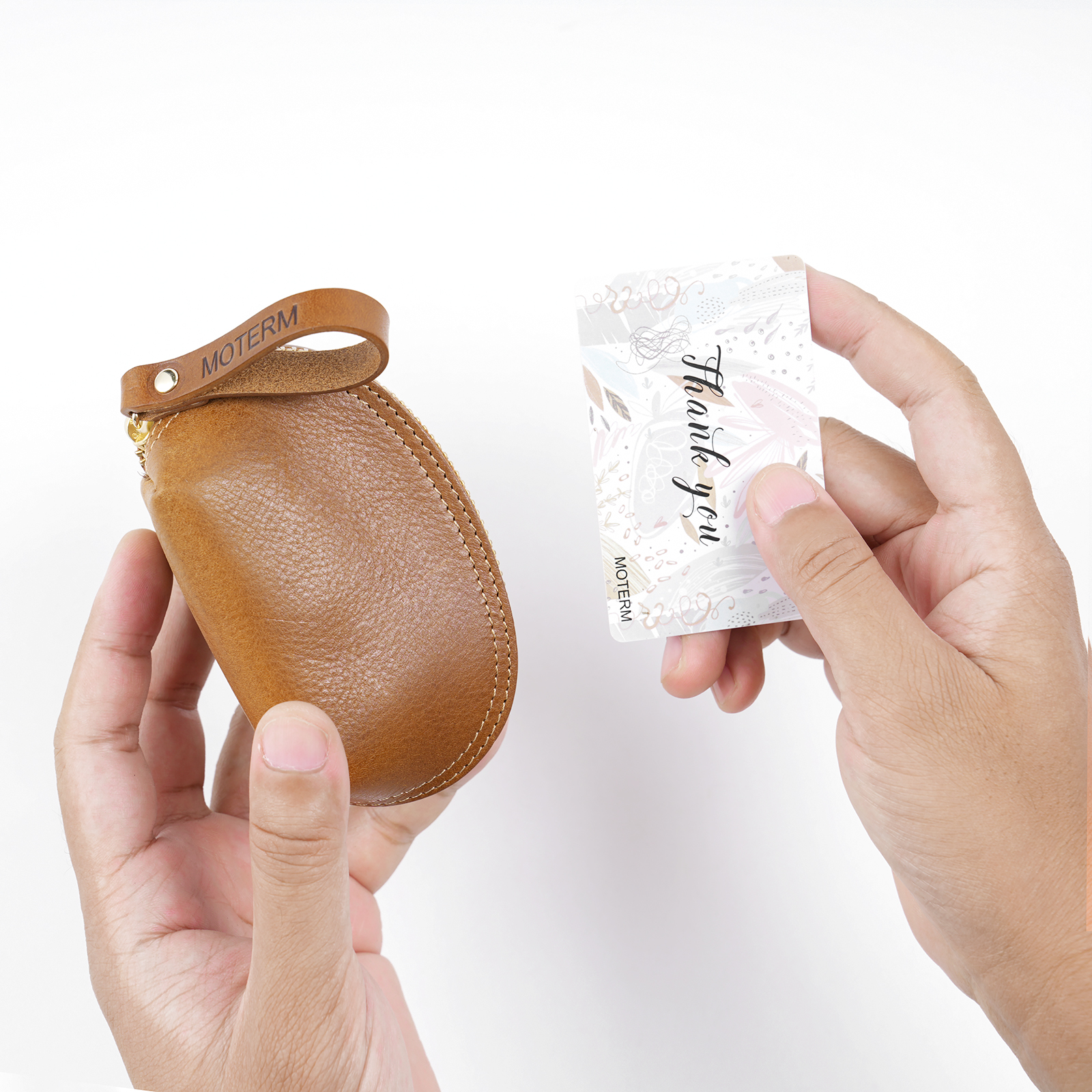 Moterm Mini Coin Pouch with Zi - Tan Stationery & Office Supply ulasan dan harga