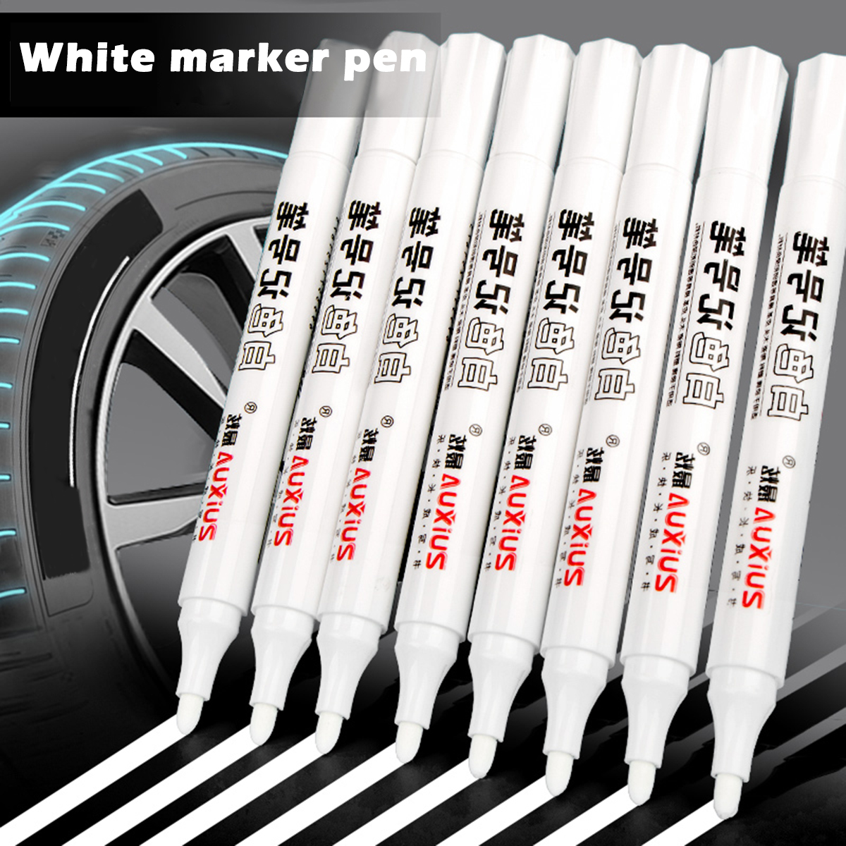 White Marker Pens Set 2.0mm Oi - Gel Ink Pen Set ulasan dan harga
