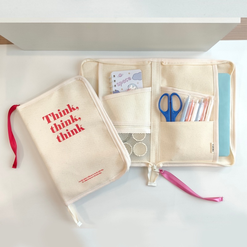 Large Capacity Canvas Planner  - Portfolio Folder Zip ulasan dan harga