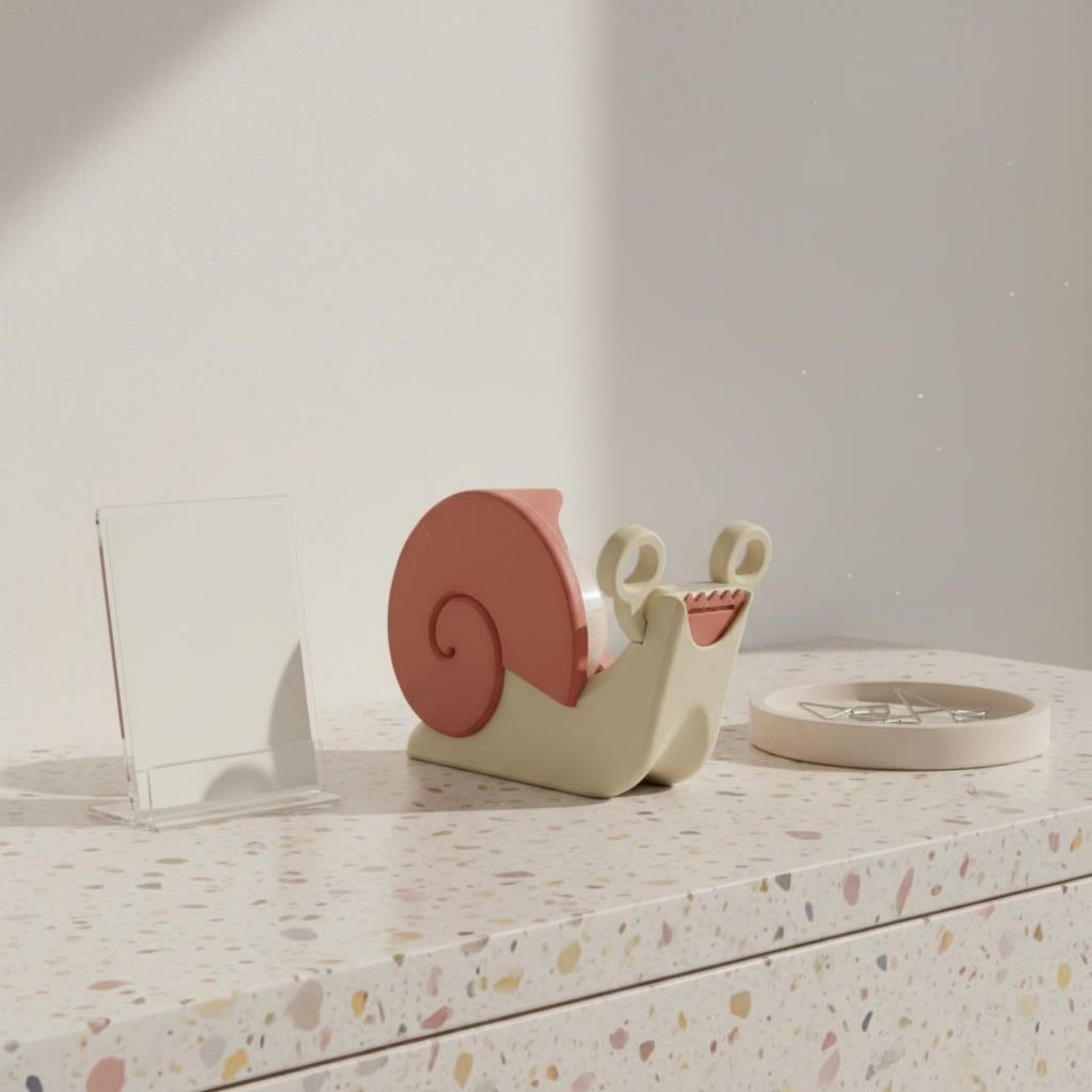 Snail-Shaped Tape Dispenser Pi - Is Stationery Office Supply ulasan dan harga