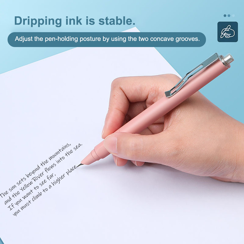 0.5mm Press Fountain Pen Retra - Fountain Pen Ink ulasan dan harga