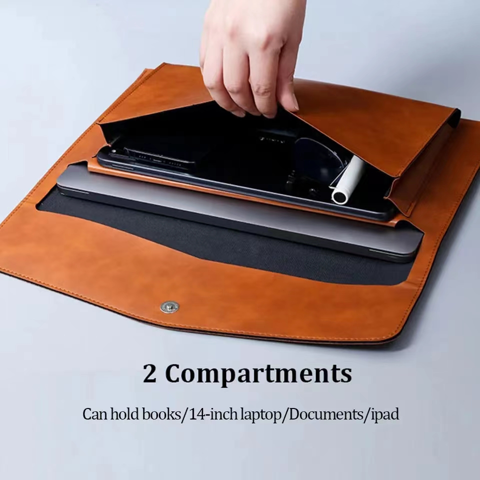 A4 Leather File Folder Large C - Portfolio Folder Zip ulasan dan harga