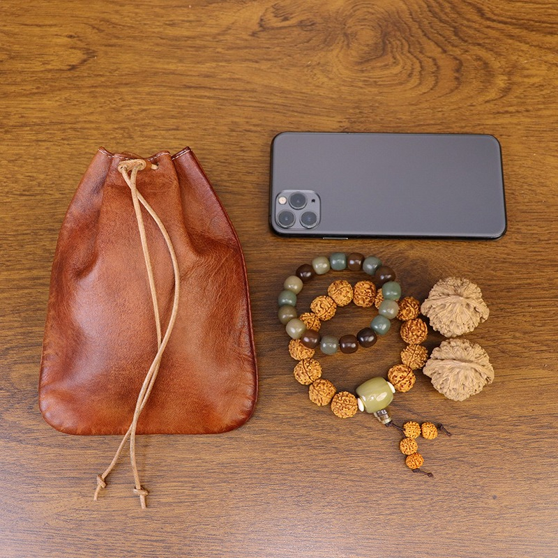 Handmade Retro Style Cowhide M - Tan Stationery & Office Supply ulasan dan harga