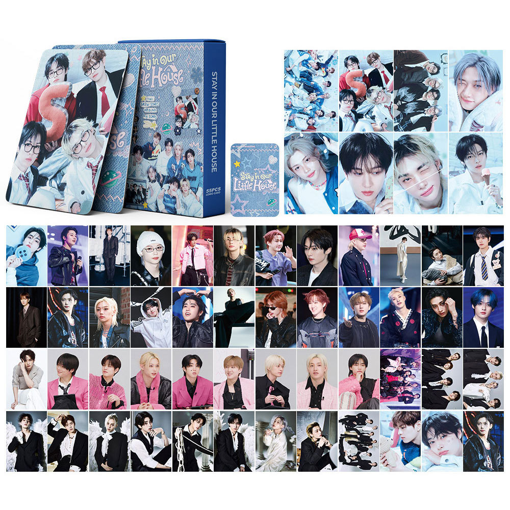 55PCS KPOP new Stray Kids Albu - Cardstock Paper Pack ulasan dan harga