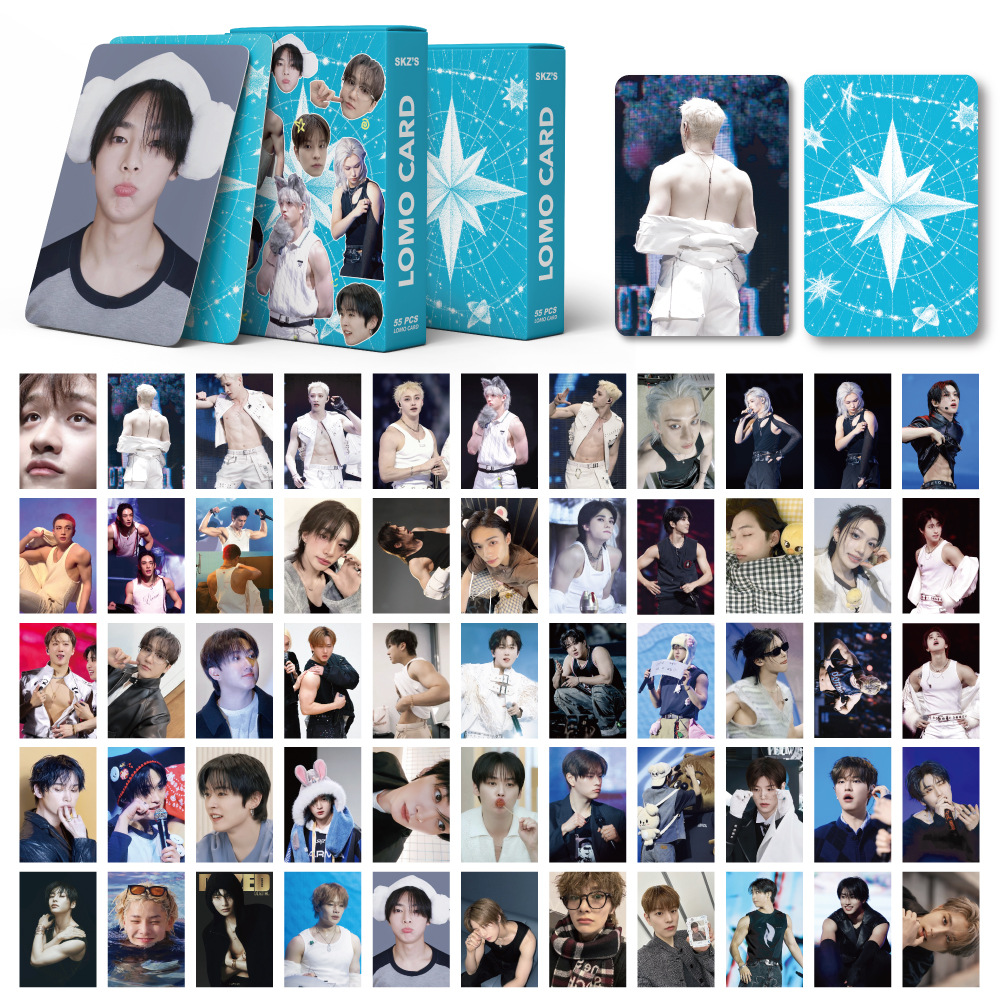 55PCS KPOP new Stray Kids Albu - Cardstock Paper Pack ulasan dan harga