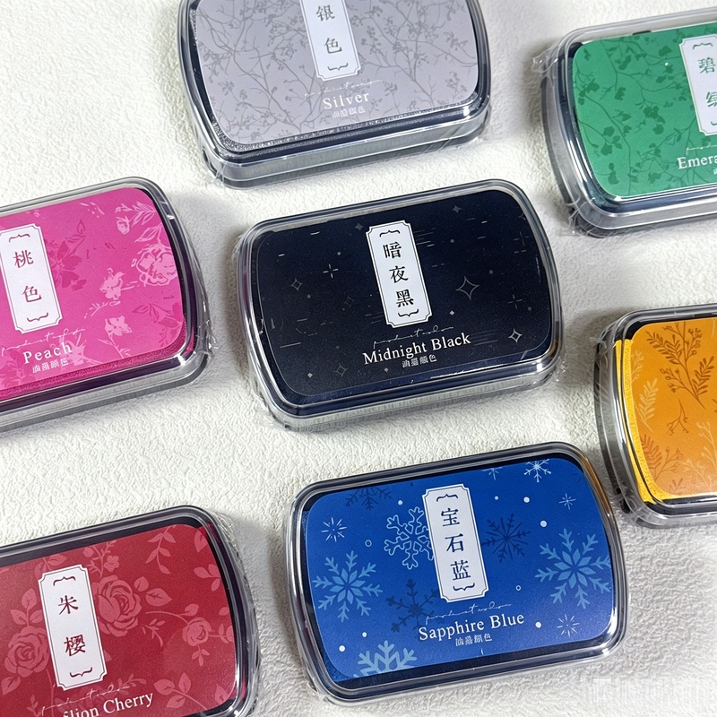 1pc Oil-Based Ink Pad, Colorfu - Self Inking Stamp ulasan dan harga