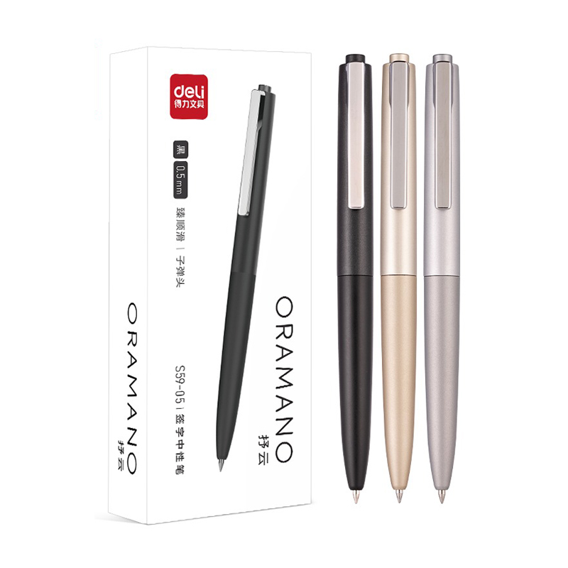 Deli 3pcs 0.5mm/0.7mm Black In - Stationery Supplies Business ulasan dan harga