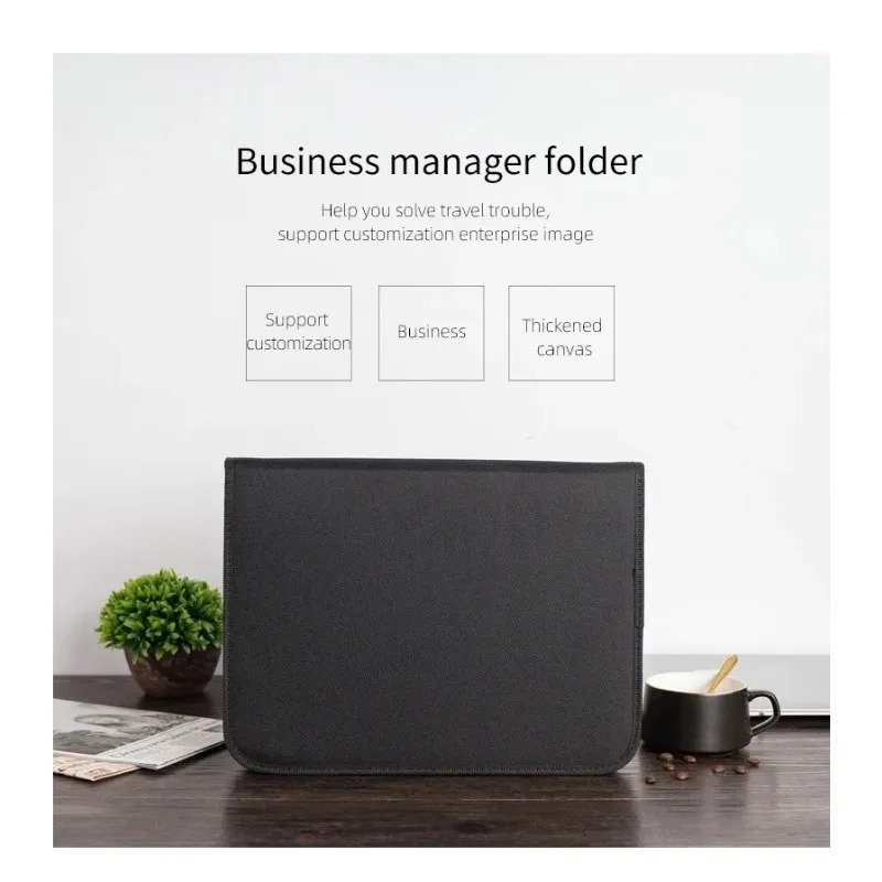 Large Black Business Portfolio - Portfolio Folder Zip ulasan dan harga