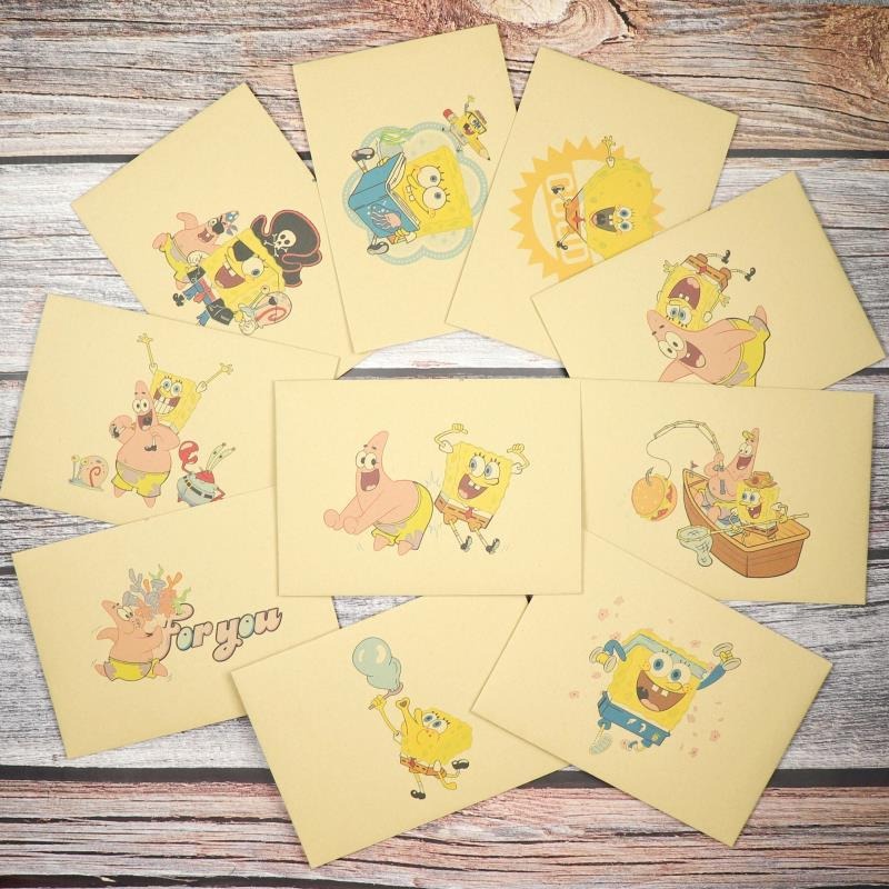 Cute SpongeBo SquarePants Kraf - Letter Envelope Kraft ulasan dan harga