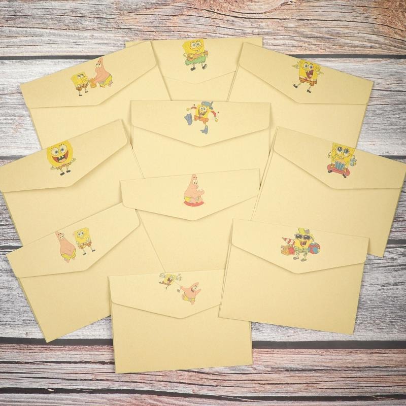 Cute SpongeBo SquarePants Kraf - Letter Envelope Kraft ulasan dan harga