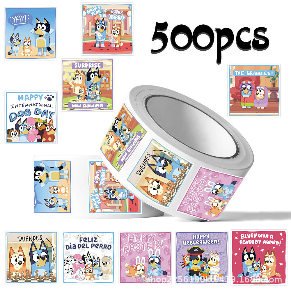 Wholesale 500Pcs/Roll Bluey St - Memo Pad Sticky ulasan dan harga