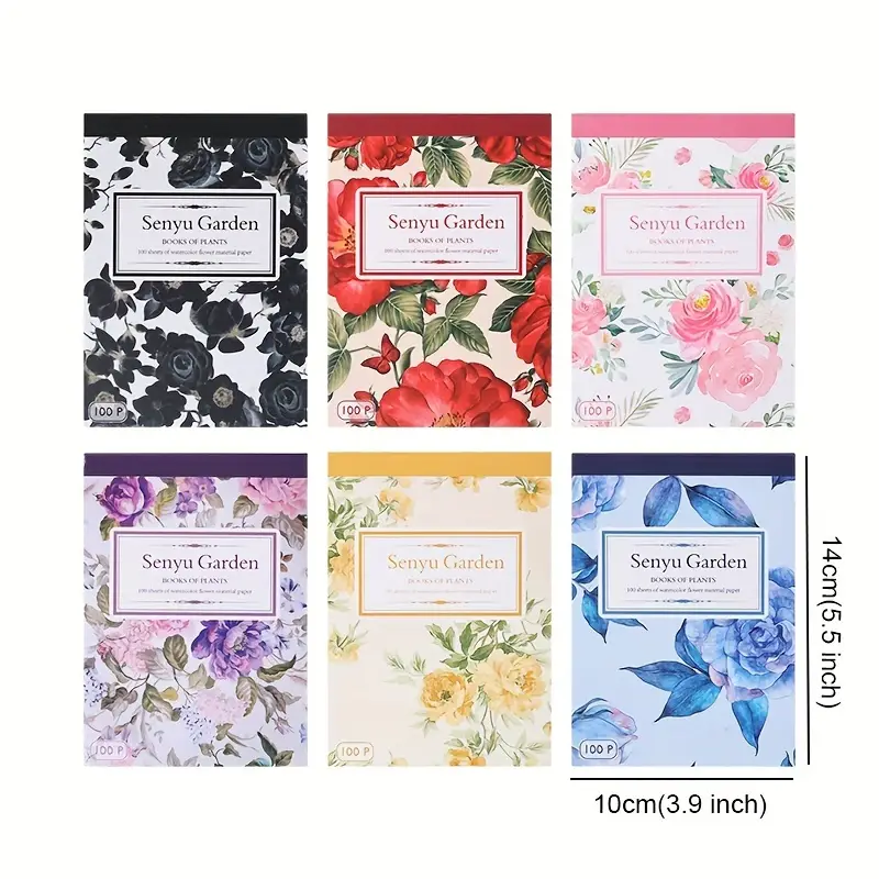 100pcs Vintage Colorful Rose F - Cardstock Paper Pack ulasan dan harga