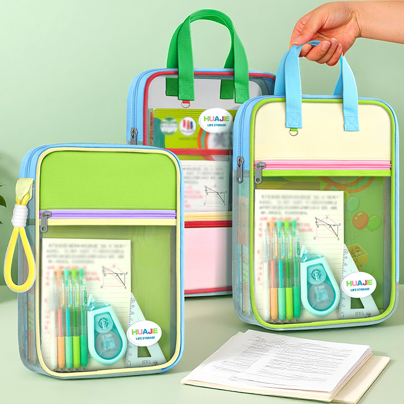 HUAJIE Student Handheld File B - Portfolio Folder Zip ulasan dan harga