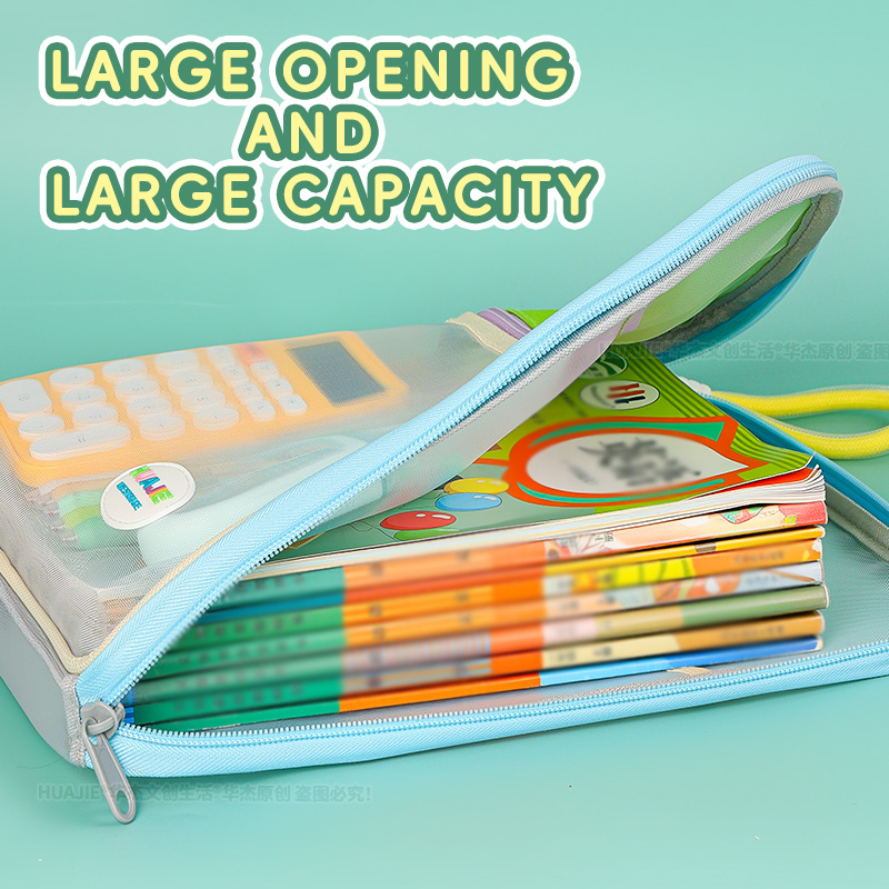 HUAJIE Student Handheld File B - Portfolio Folder Zip ulasan dan harga
