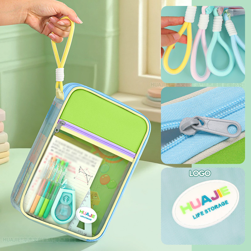 HUAJIE Student Handheld File B - Portfolio Folder Zip ulasan dan harga