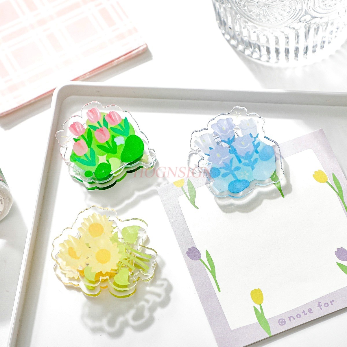 1pcs Afternoon Garden Acrylic  - Is Stationery Office Supply ulasan dan harga
