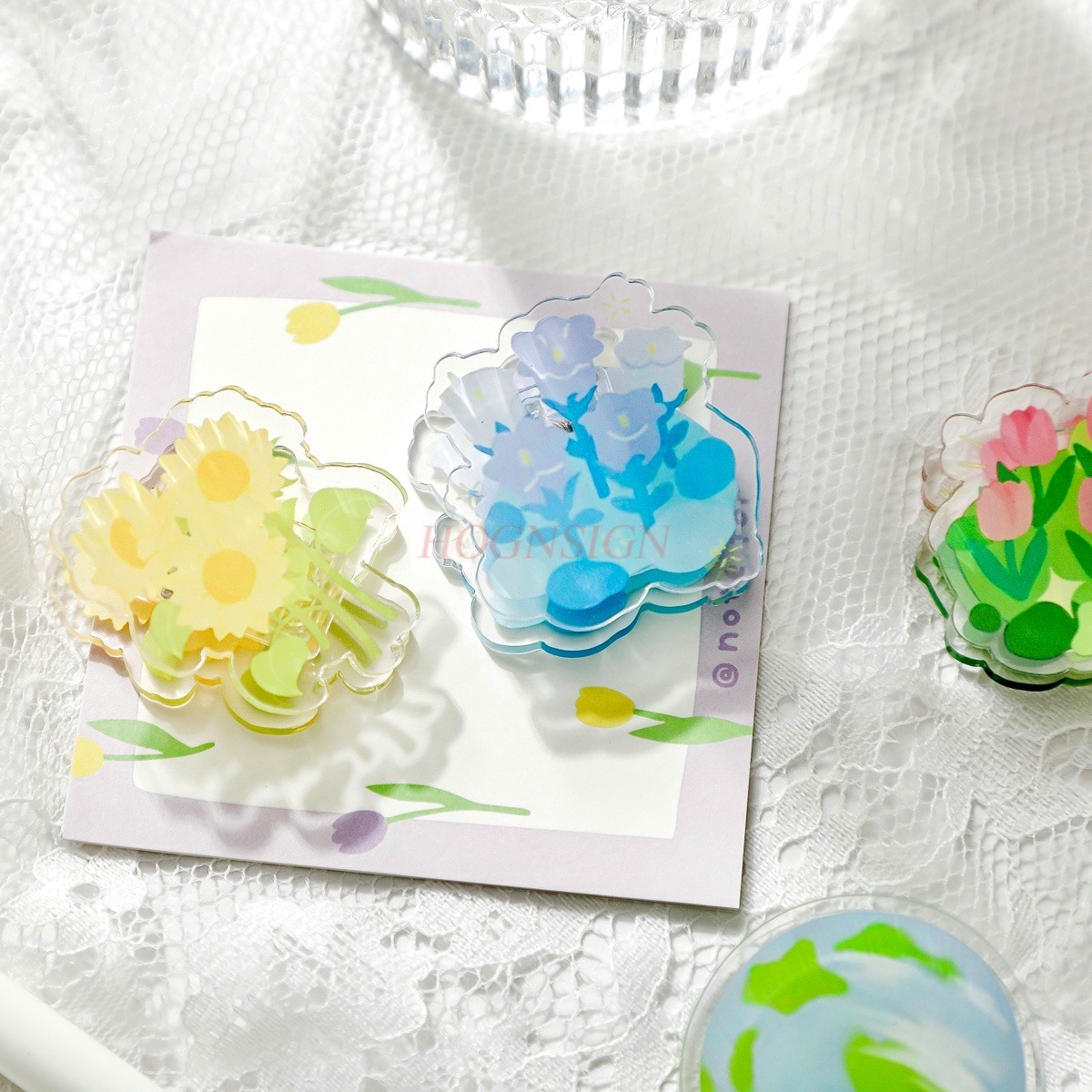 1pcs Afternoon Garden Acrylic  - Is Stationery Office Supply ulasan dan harga