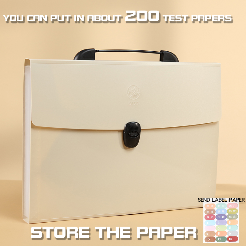 A4 File Folder 13 Layers Fashi - Portfolio Folder Zip ulasan dan harga