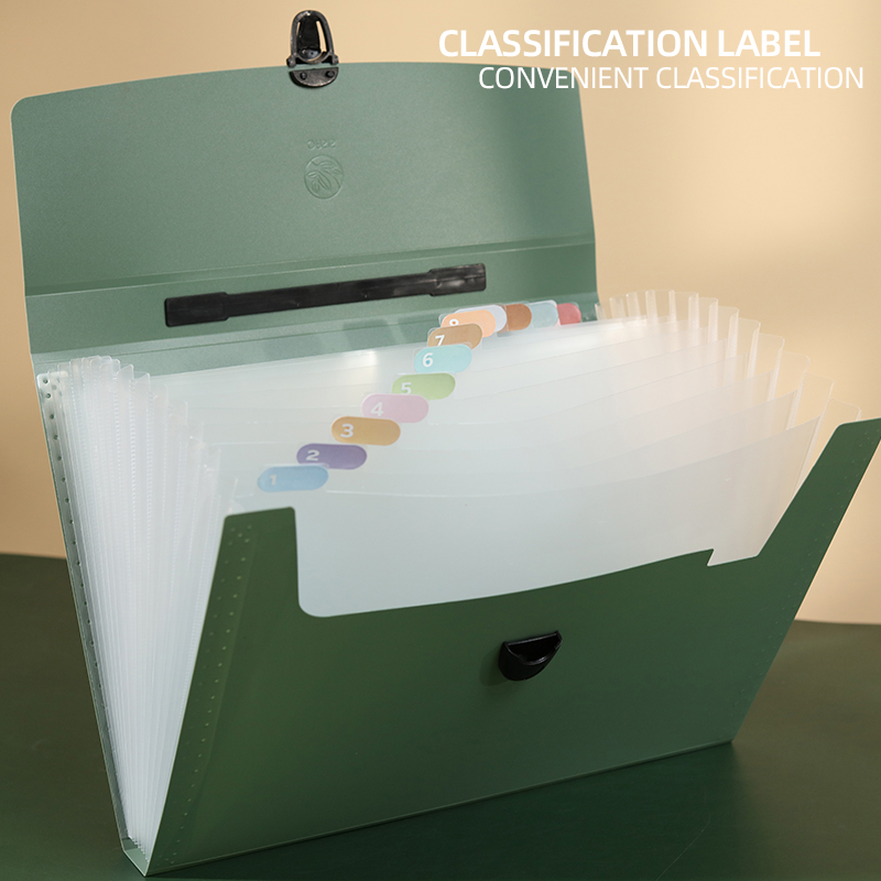 A4 File Folder 13 Layers Fashi - Portfolio Folder Zip ulasan dan harga