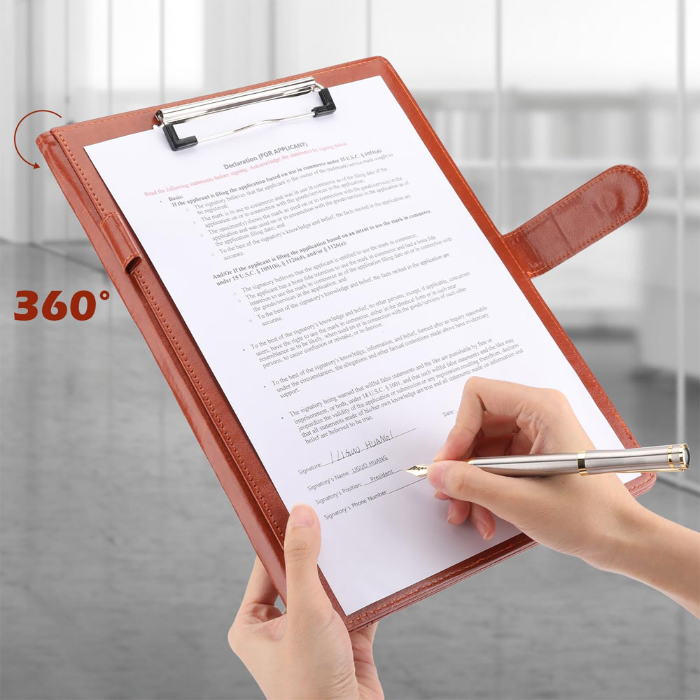 Multifunctional leather folder - Portfolio Folder Zip ulasan dan harga