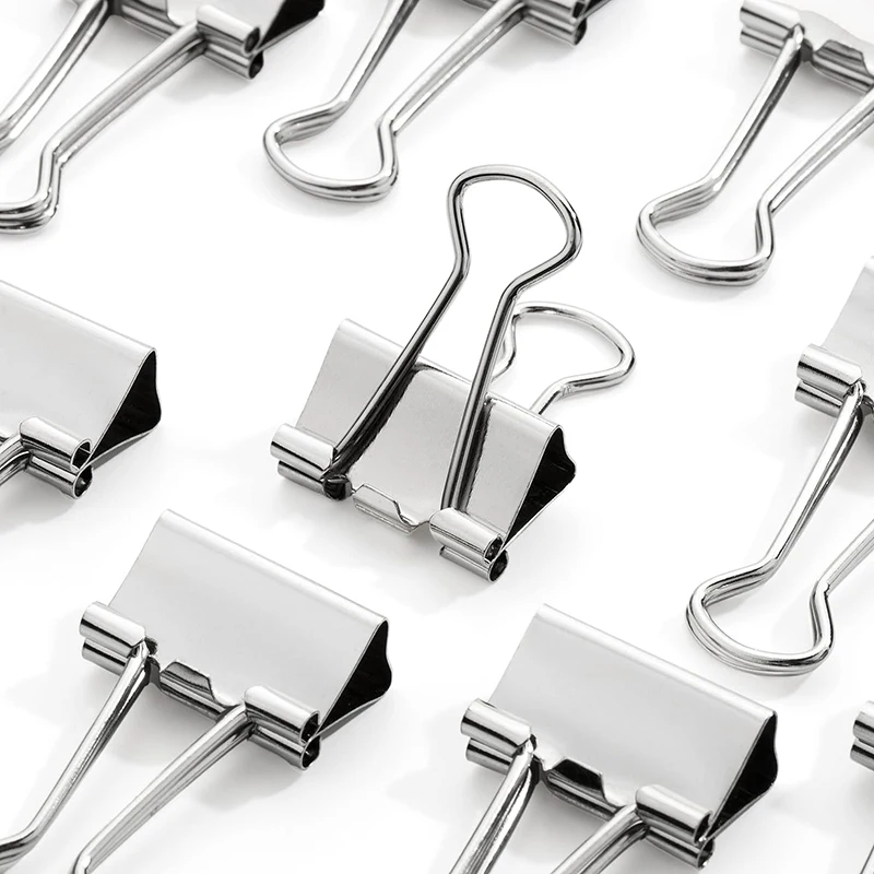 5-30Pcs Binder Clips File Meta - Is Stationery Office Supply ulasan dan harga