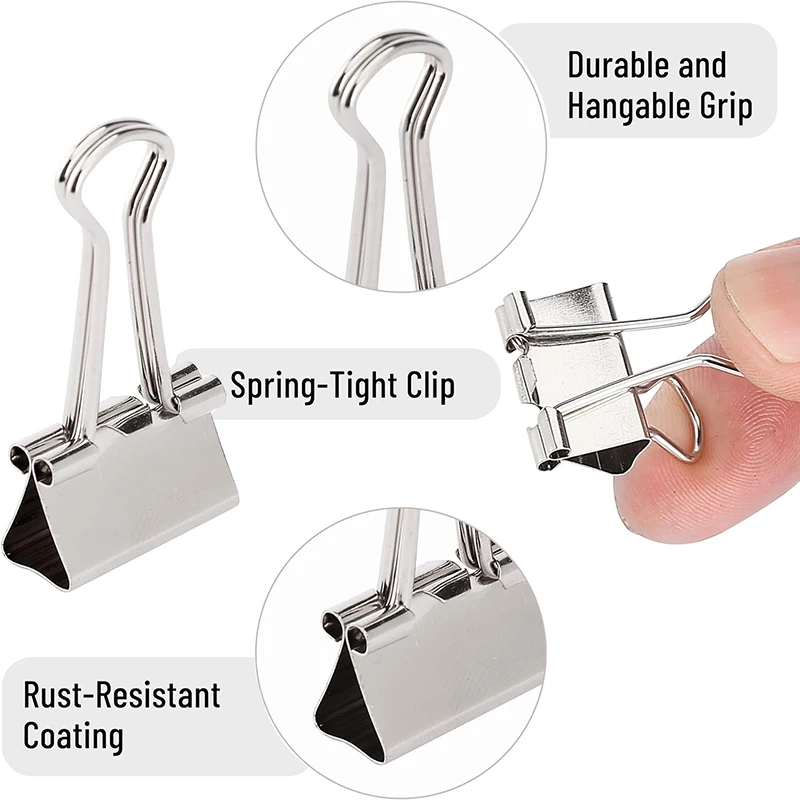 5-30Pcs Binder Clips File Meta - Is Stationery Office Supply ulasan dan harga
