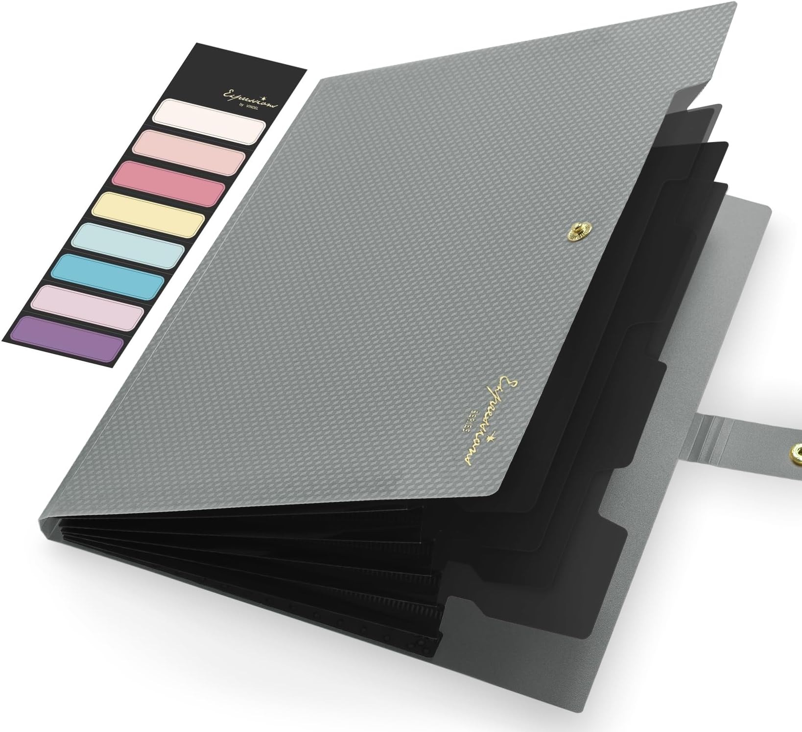 Expanding File Folder,5 Pocket - Portfolio Folder Zip ulasan dan harga