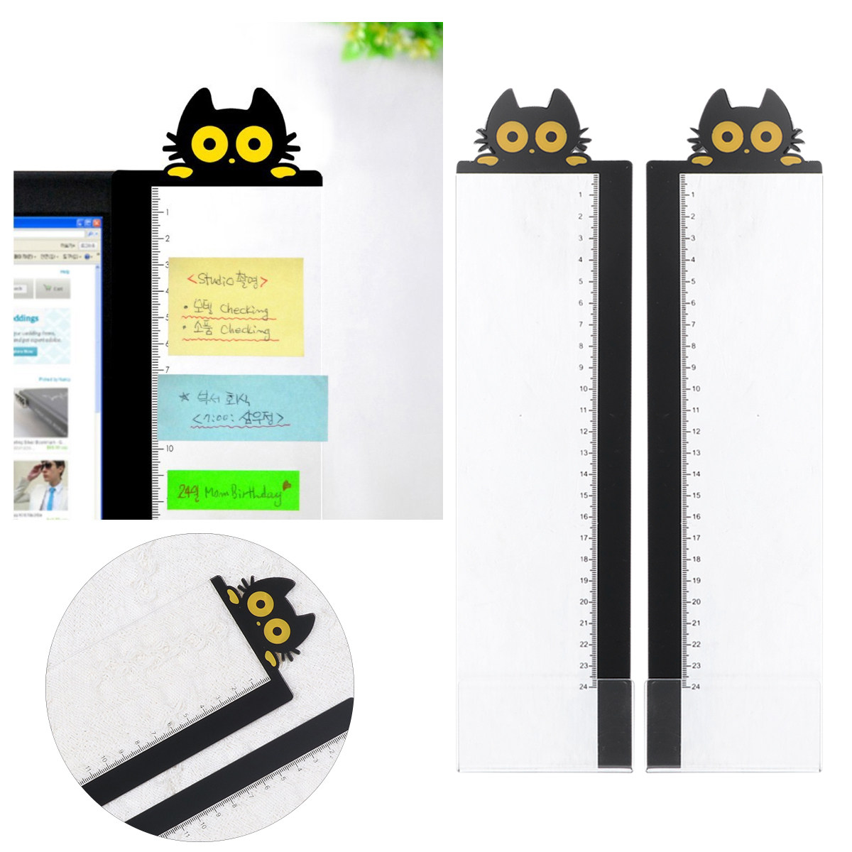 2Pcs Computer Monitor Side Pan - Memo Pad Sticky ulasan dan harga