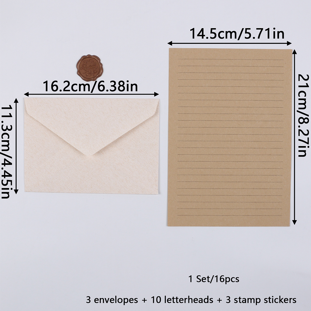 Stationery Set with Envelopes  - Letter Envelope Kraft ulasan dan harga